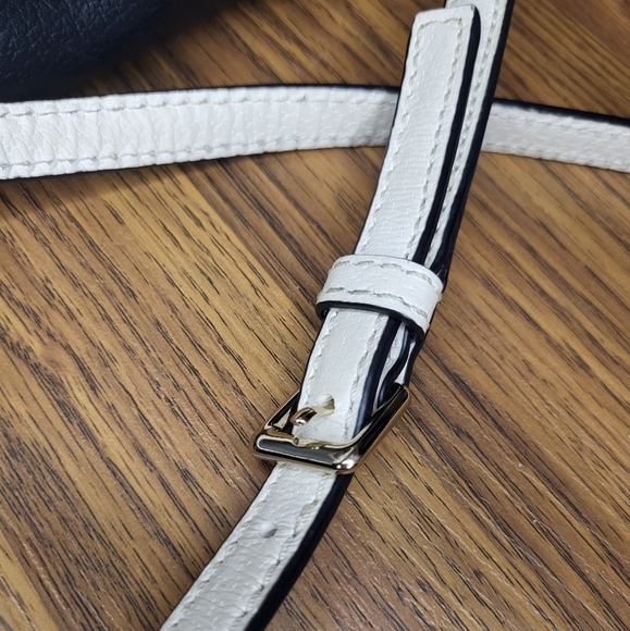 Kate spade Shoulder Bag Black and white Cow leather Purse - Picture 10 of 11